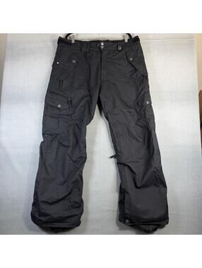 686 Smarty Snowboarding Pants Mens XL Black Lined Cargo Pocket Adjustable Ski